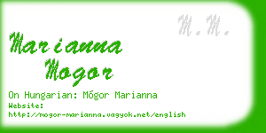 marianna mogor business card