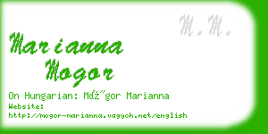 marianna mogor business card